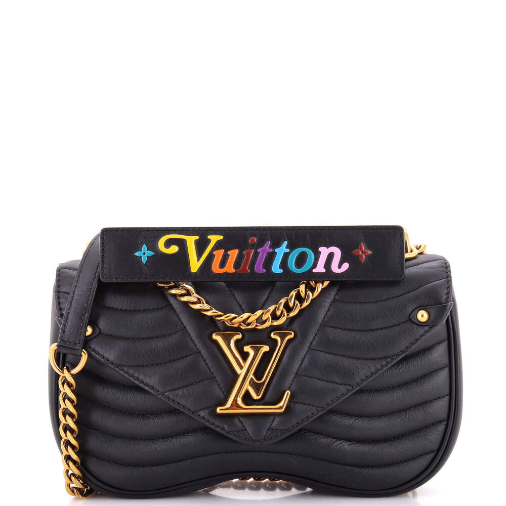 Louis Vuitton MM New Wave Chain Bag Quilted Leather